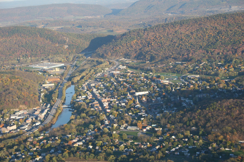 Bedford, PA: Aerial Photo of Bedford