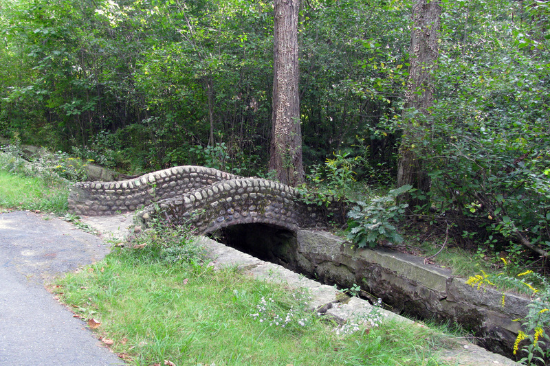 Fitchburg, MA: One of many little stone bridges at Parkhill Park.