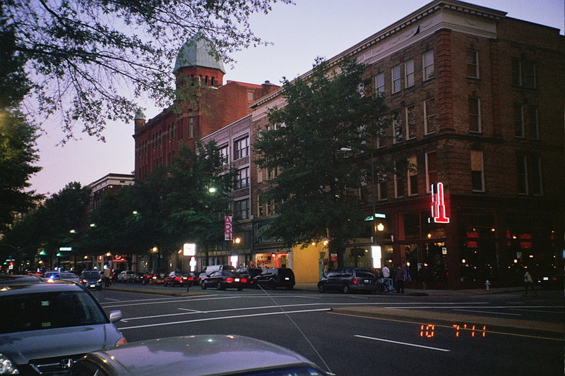 Richmond, VA Broad Street Arts District at dusk. photo, picture