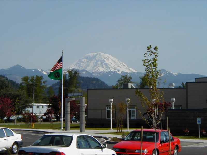 Enumclaw, WA: Mt. Rainier from Enumclaw H.S.