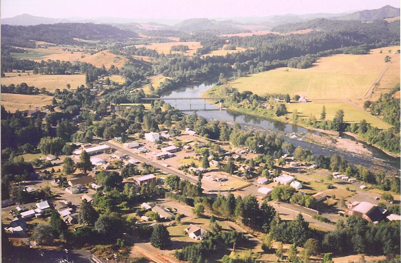 Elkton, OR Aerial view of Elkton photo, picture, image (Oregon) at
