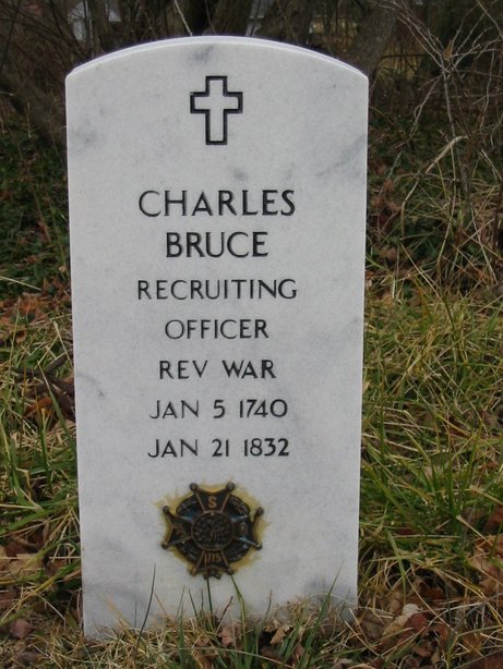 Summerfield, NC: Gravestone of Charles Bruce