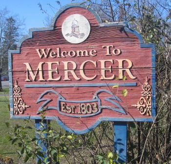 Mercer, PA: Mercer City Sign