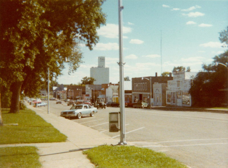 Kingsley, IA: Looking South about 1977, my last trip to Kingsley