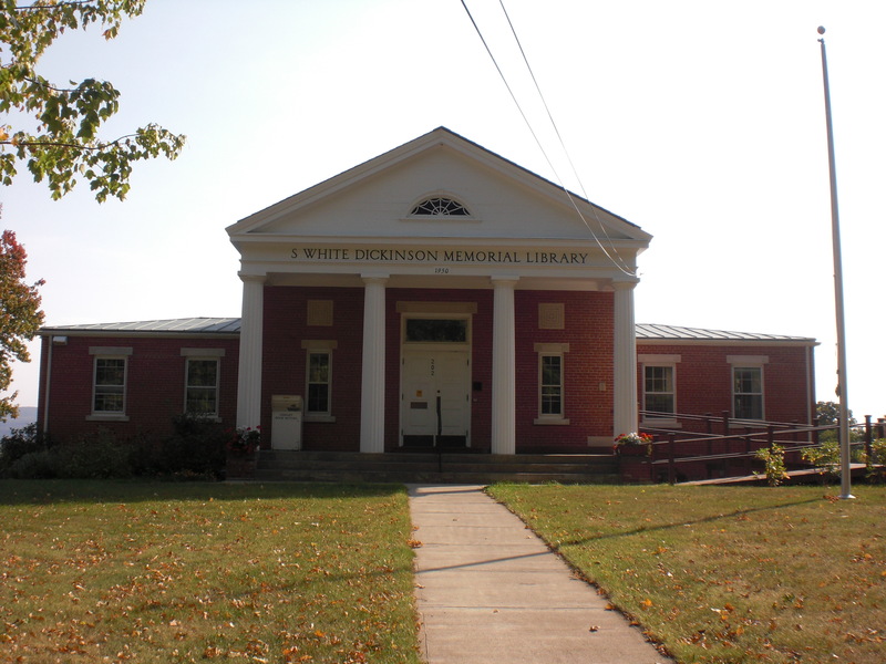 Whately, MA S. White Dickinson Memorial Library on Chestnut Plain