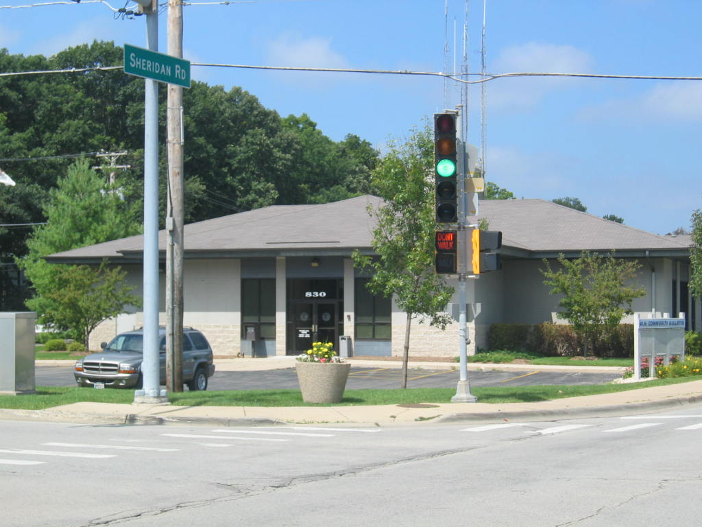 Winthrop Harbor, IL: Village Hall on Sheridan and Ninth