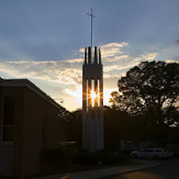 Cahaba Heights, AL: SUnburst Through Cahaba Heights United Methodist Church Bell Tower