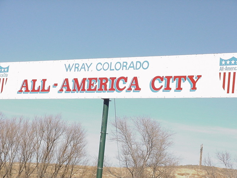 Wray, CO Sign entering city from the west. photo, picture, image