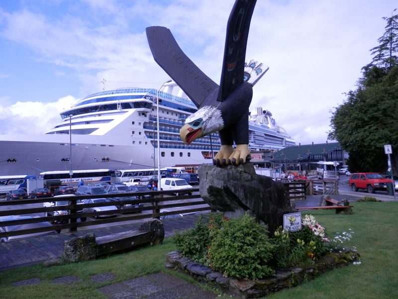 Ketchikan, AK: Cruise ship at the dock in downtown