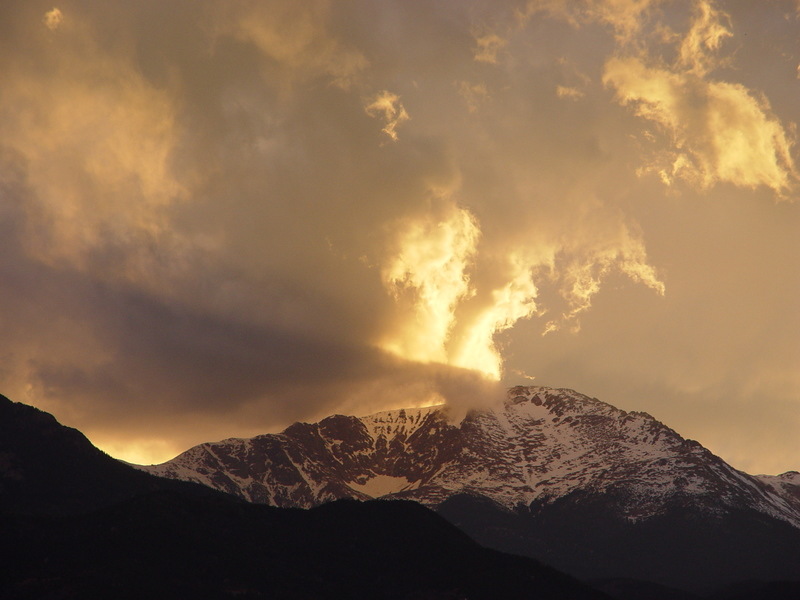 Pikes Peak, CO: Pike's Peak from 19th & Uintah