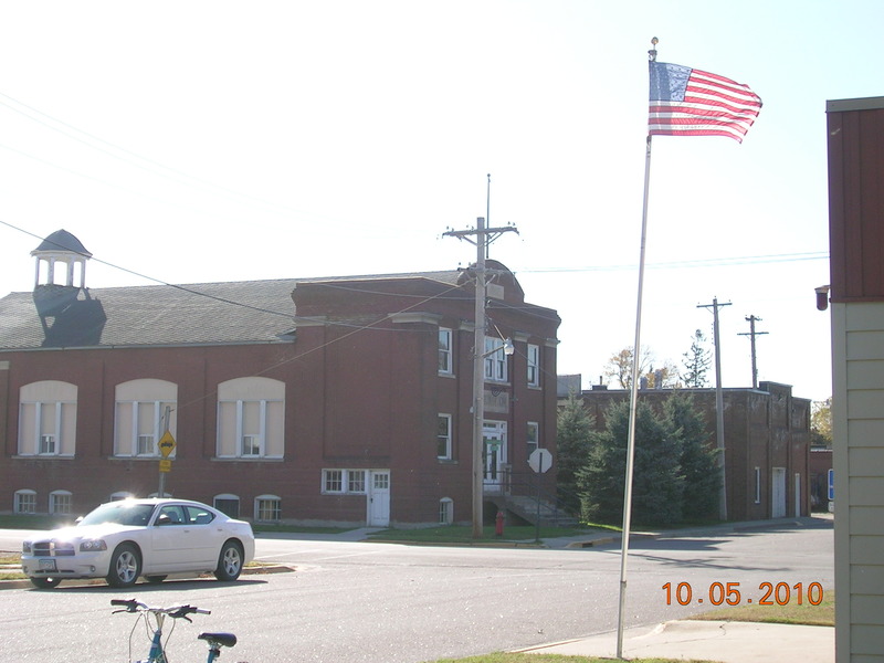 Brownton, MN: Side view, was City Hall,Built in 1912