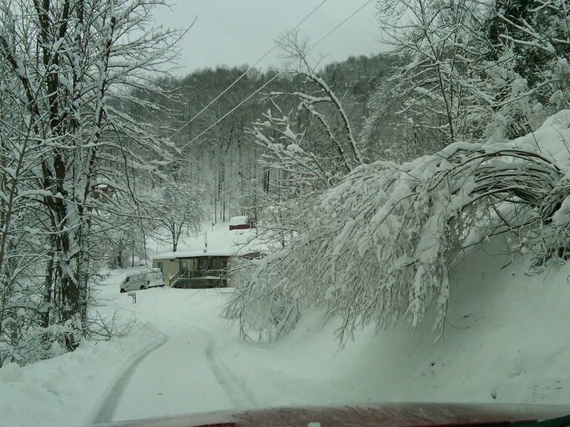 Flag Pond, TN: Heavy Snow in 2008