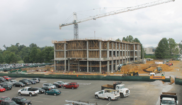 Blacksburg, VA: New Bio Research Building Construction Fall 2012