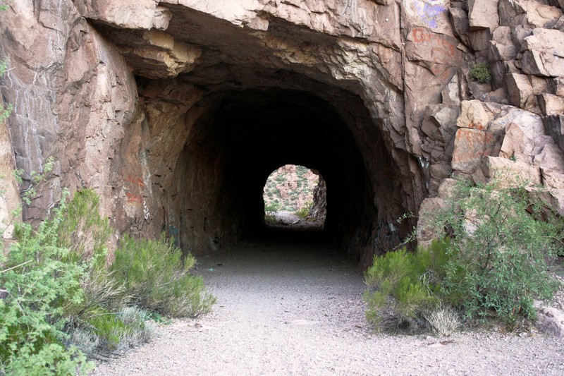 Superior, AZ: deactivated Claypool Tunnel near Superior
