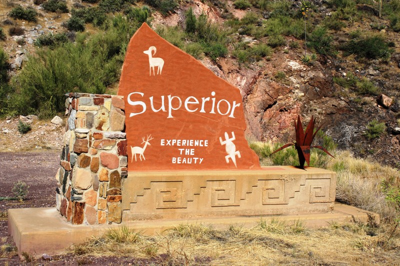Superior, AZ: Entering Superior from east
