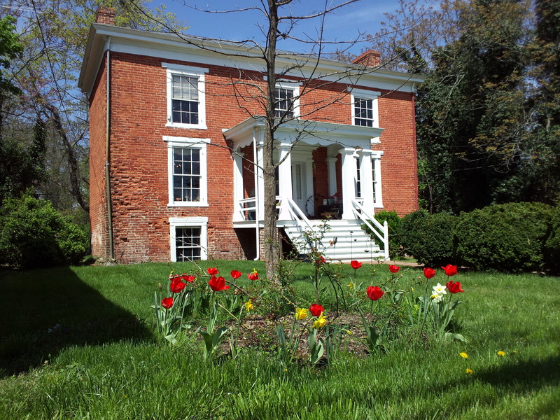 Madison, VA: Spring Time at Madison's 'Bleak House' circa 1830 now the location of The Blue Rooster gift shop