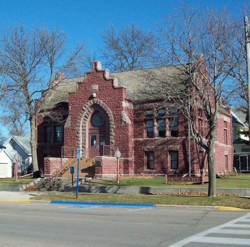 Pipestone, MN Pipestone Senior Center in old Carnegie Library Bldg