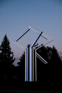 Urbana, IL: 33-Foot High Light Sculpture