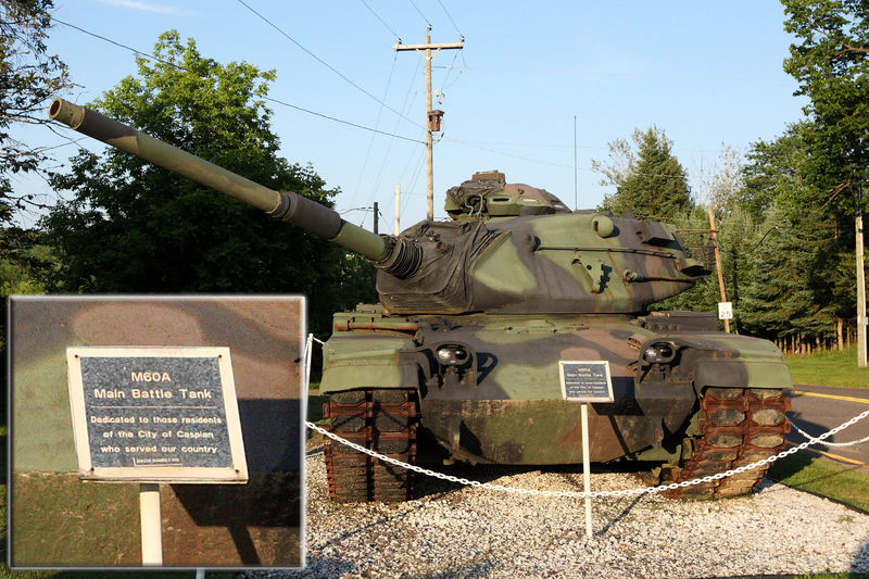 Caspian, MI: War Memorial Tank
