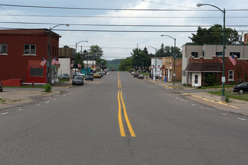 Stambaugh, MI: Main drag in downtown Stambaugh