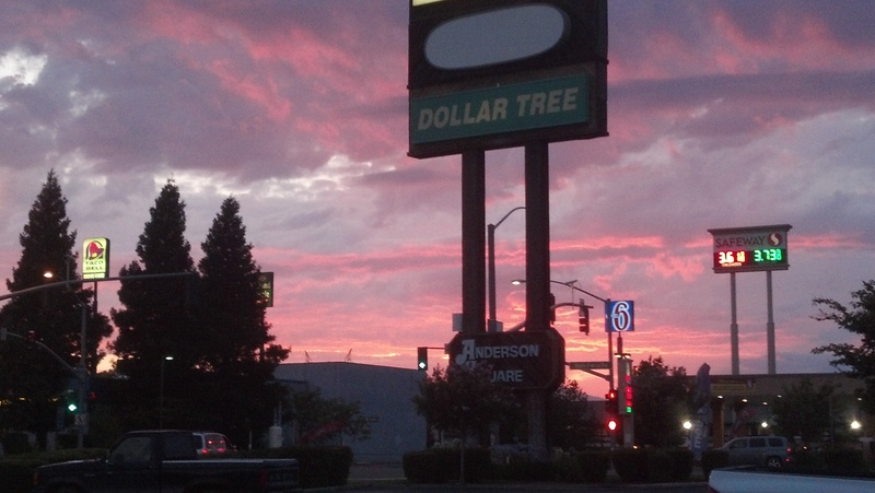 Anderson, CA: Anderson's colorful sunset