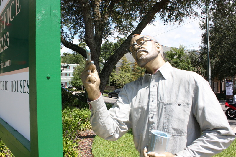 Gainesville, FL: Seward Johnson Sculpture at Trimark Properties; part of the city-wide 'Crossing Paths' installation