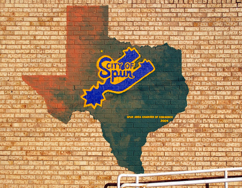 Spur, TX: WALL MURAL sponsored by the Spur Chamber of Commerce