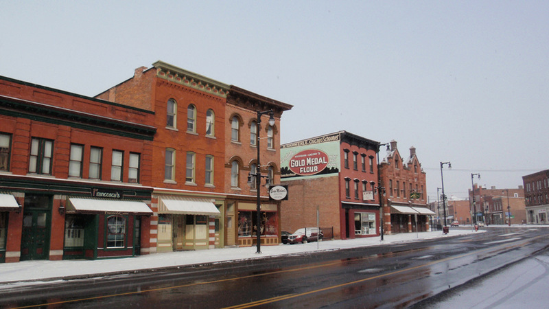 Syracuse, NY: Winter in Little Italy, Syracuse.