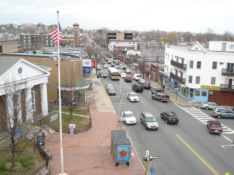 Revere, MA: Looking North on Broadway