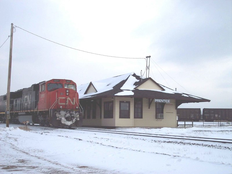Prentice, WI: Canadian National Engine and Prentice Depot