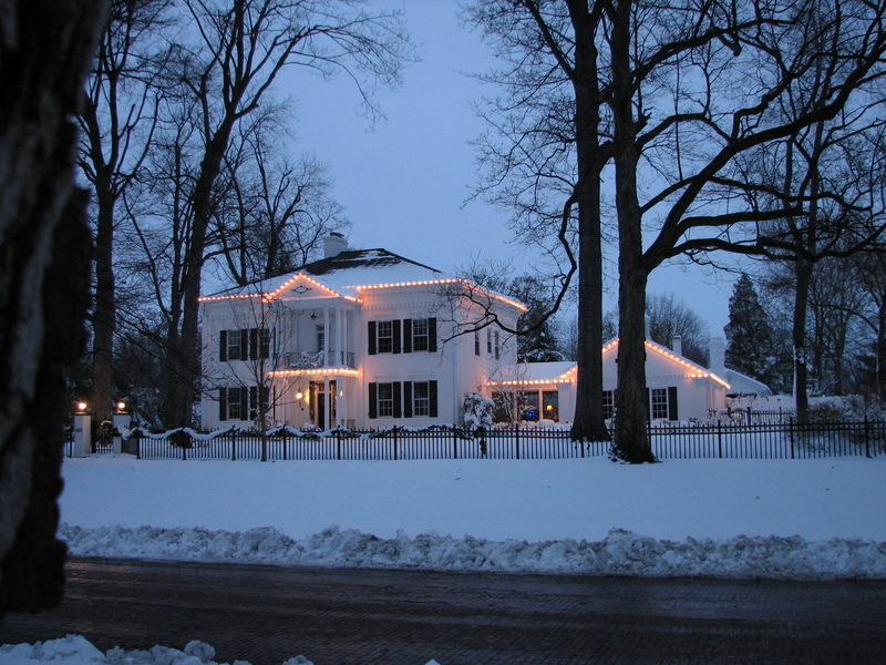 Mount Carmel, IL House on Cherry Street in the Winter photo, picture