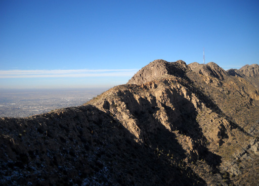 El Paso, TX: View of the Franklin Mountains from Ranger Peak