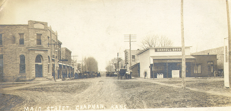 Chapman, KS: A historical photo of our downtown