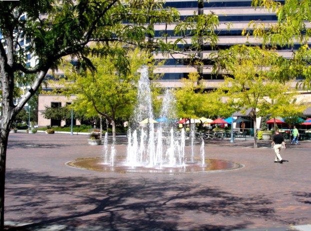 Boise, ID: Fountain in Pedestrian Mall, Boise, ID