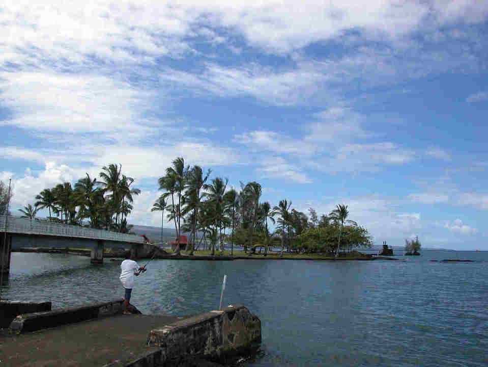 Hilo, HI Coconut Island in Hilo Bay photo, picture, image (Hawaii) at