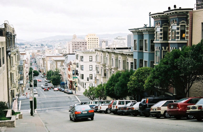 San Francisco, CA: View facing the bay