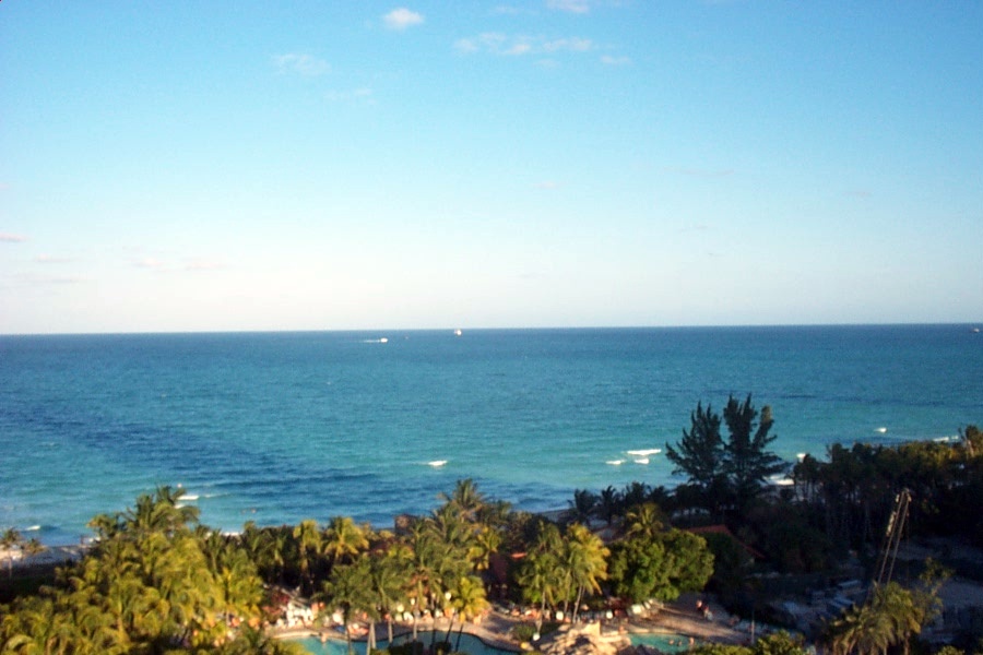 Fountainbleau, FL: the beach from the 11th floor of the Fountainbleau resort