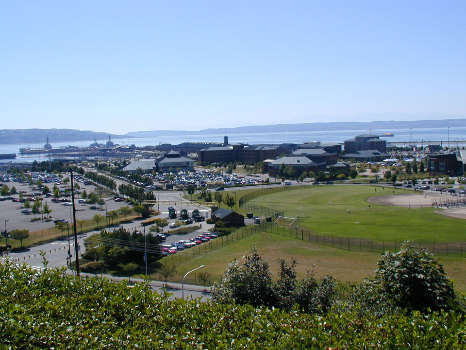 Everett, WA: Everett waterfront and Navy station (Puget Sound)