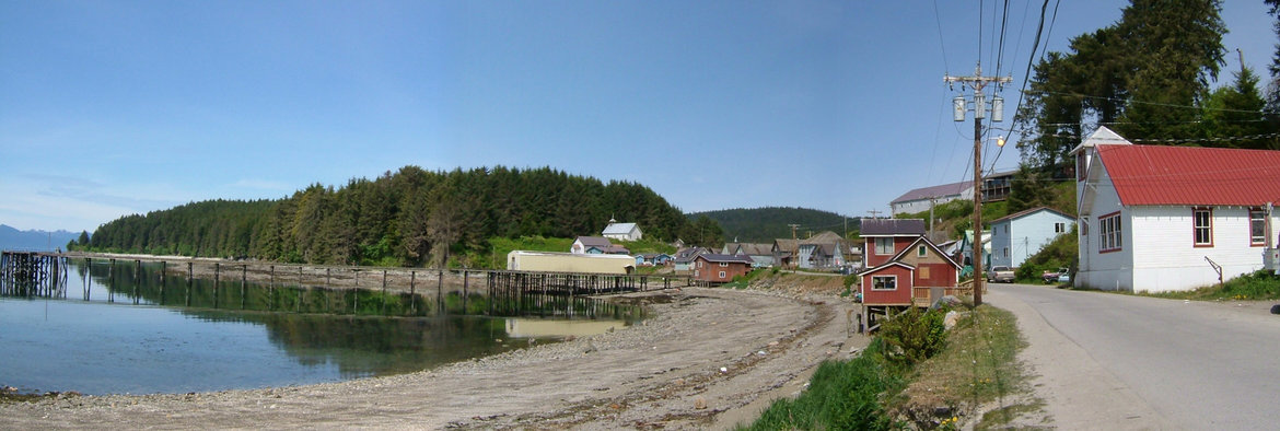 Angoon, AK: Angoon waterfront May 2004