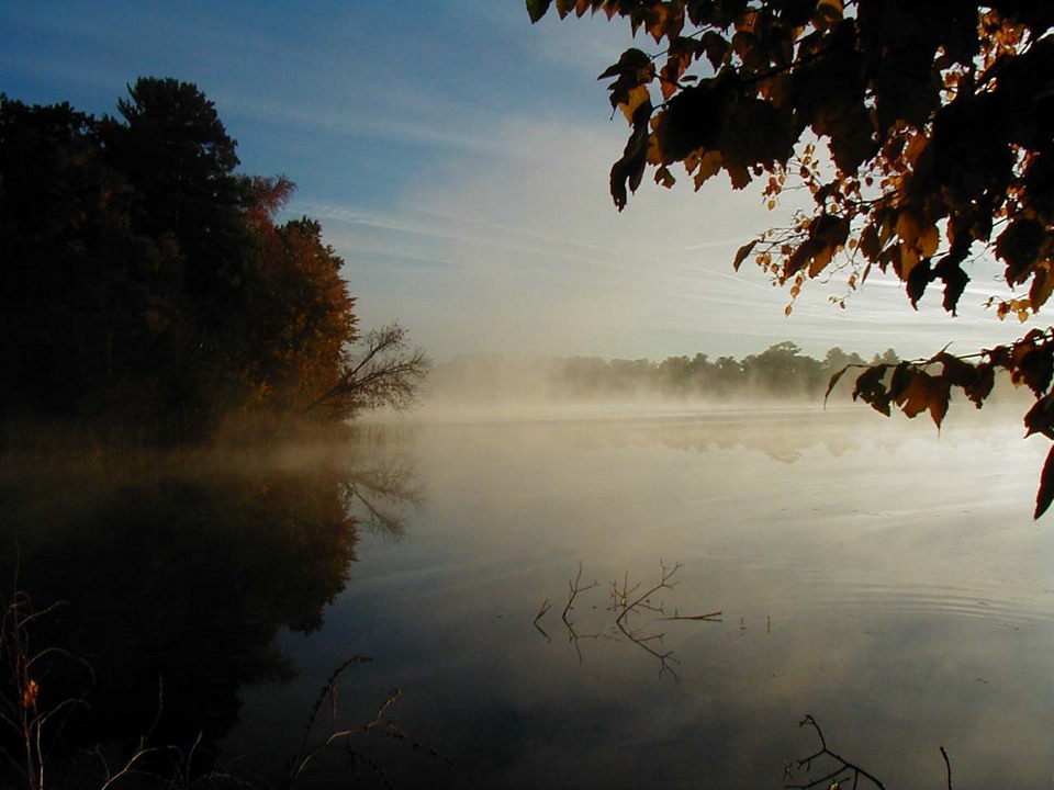 Chain O, WI: Morning fog, King, Wisconsin, by hntr