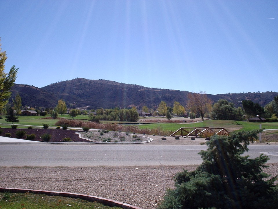 Bear Valley Springs, CA: View across golf course in mid-October