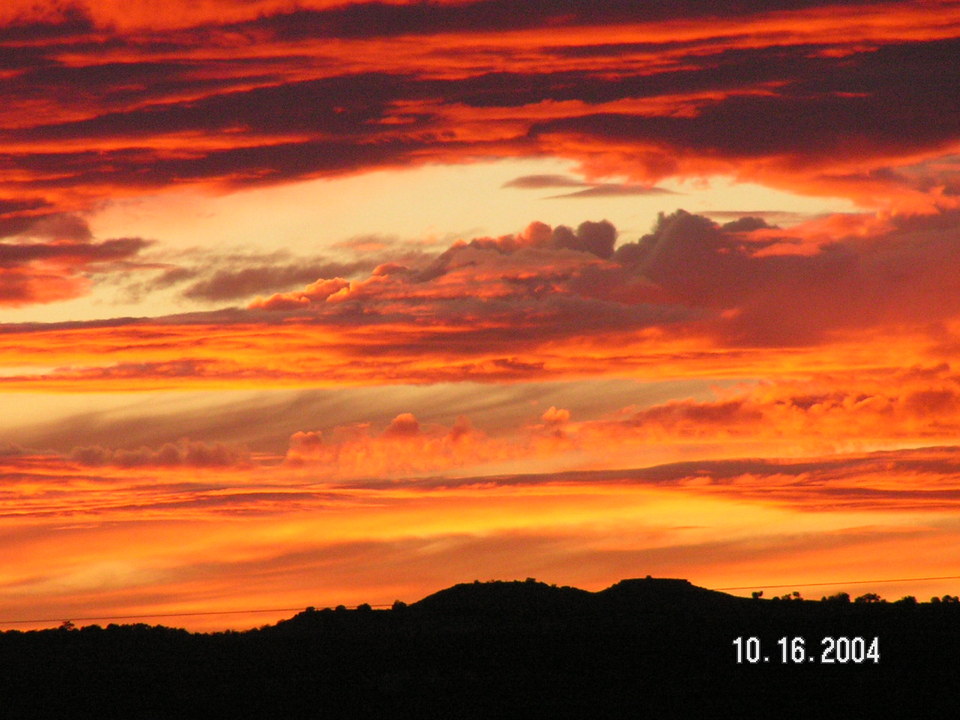 Pinon, AZ: Sunset 10/16/04