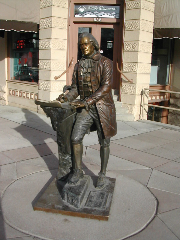 Rapid City, SD: City of Presidents, Rapid City SD, Thomas Jefferson Bronze Statue