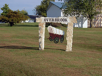 Overbrook, KS: Overbrook, KS sign