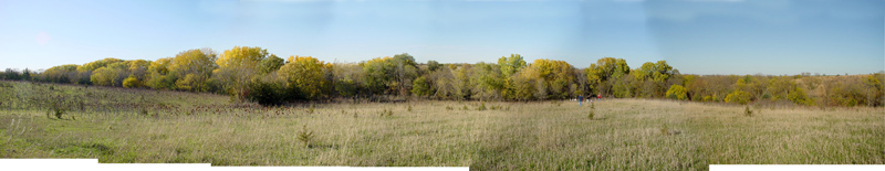 Garland, NE: Panoramic View of Garland in 2003, some residential construction started in the surrounding area.