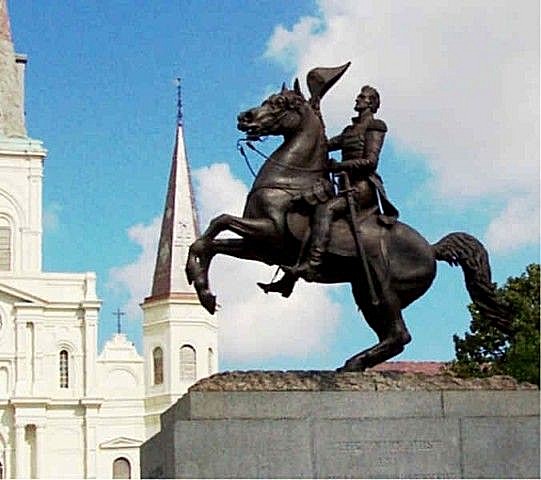 New Orleans, LA: Jackson Square in the heart of the Vieux Carre