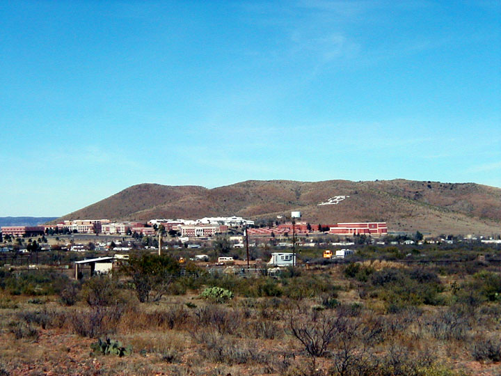 Alpine, TX: Sul Ross University from just south of town