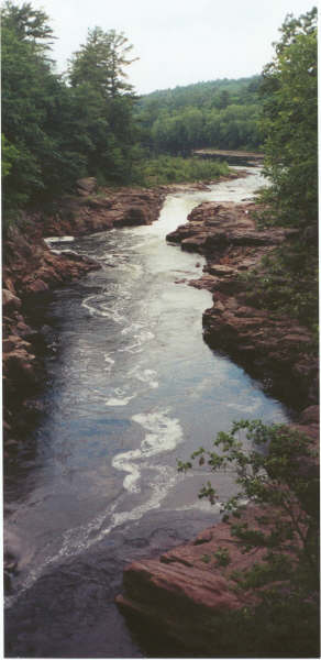 Hadley, NY: Rockell Falls taken June 1995
