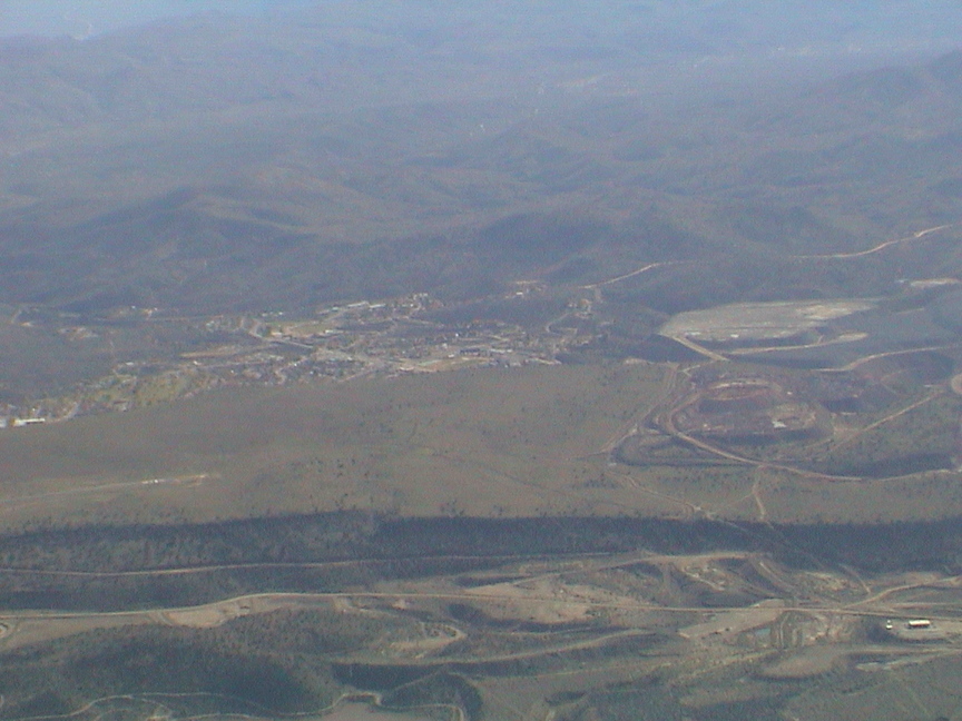 Bagdad, AZ Bagdad from the air photo, picture, image (Arizona) at