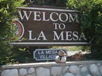 La Mesa, CA: now entering La Mesa